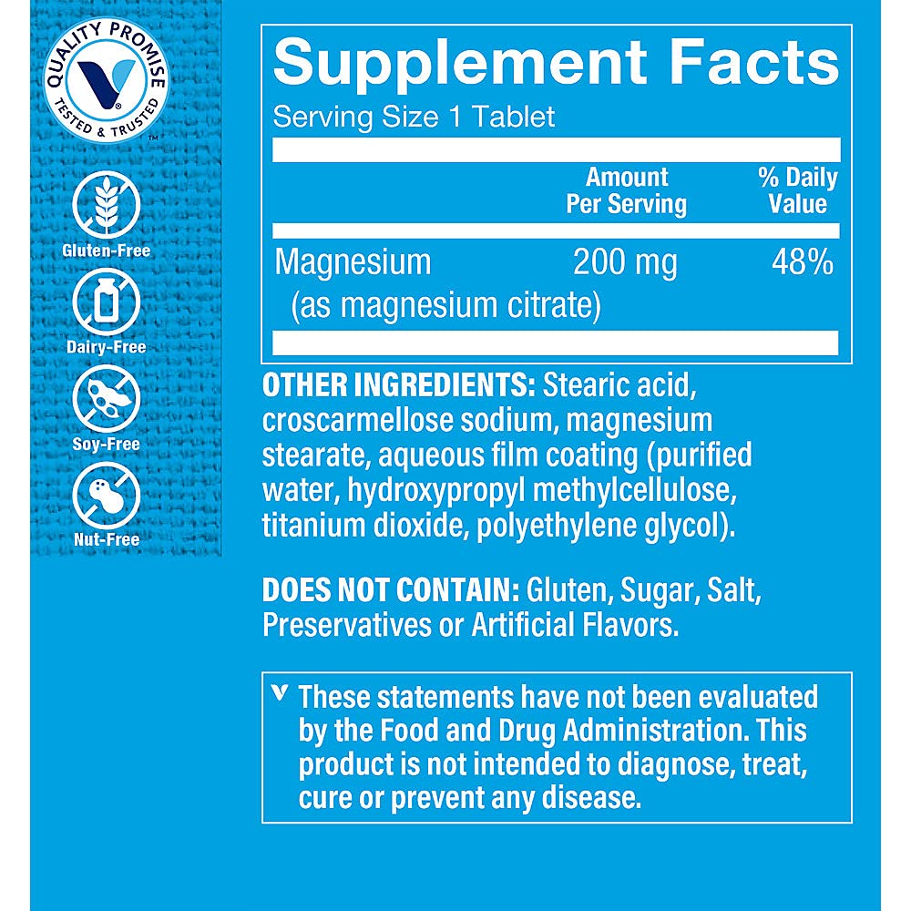 Supplement bottle with dosage information