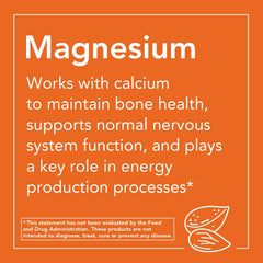 Ingredients for NOW Magnesium Citrate 200 mg tablets