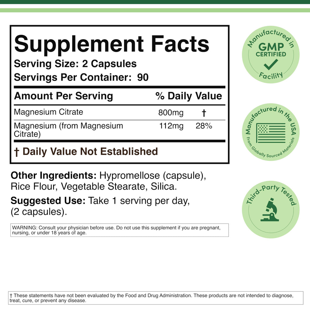 Bottle label highlighting digestion support