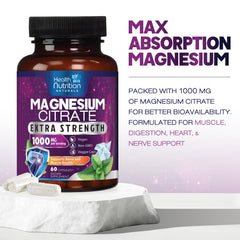 Health benefits of magnesium citrate capsules 1000mg