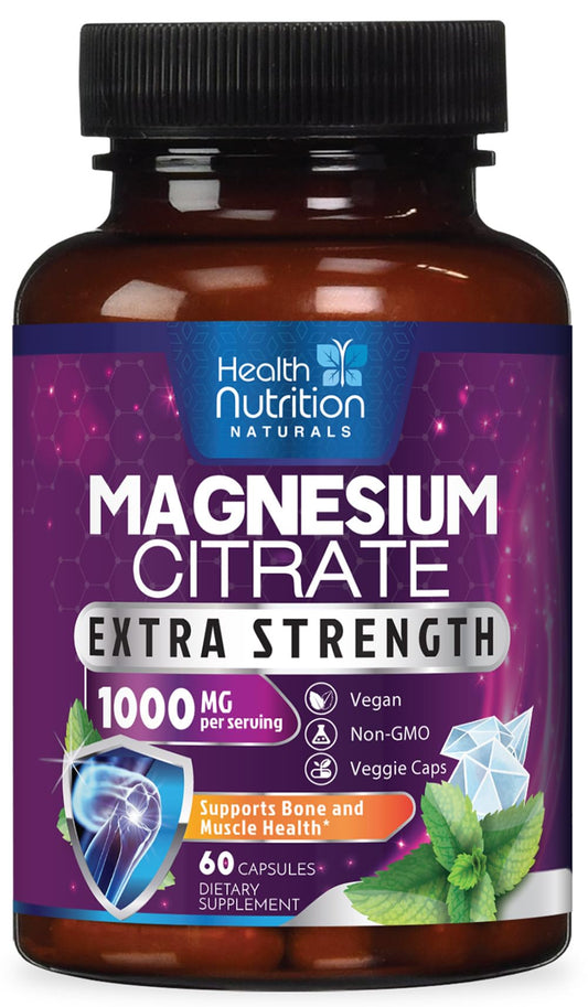 Magnesium citrate capsules 1000mg hero image