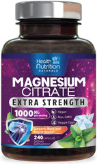 Product hero image showing Magnesium Citrate Capsules 1000mg bottle