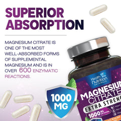 Close-up of stomach wellness blend with magnesium citrate and oxide
