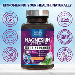 Close-up of Magnesium Citrate capsules