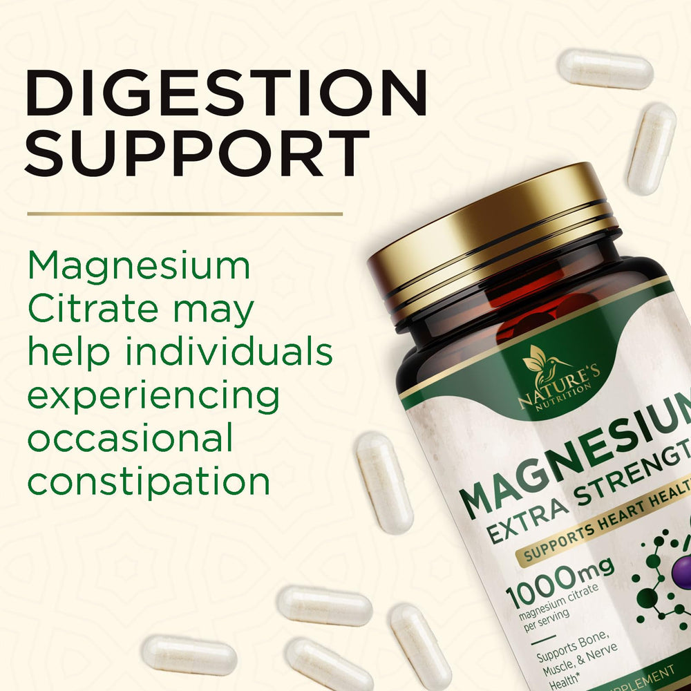 Magnesium citrate complex ingredients label