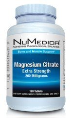 Magnesium Citrate Extra Strength 200 mg - 120 Tablets bottle