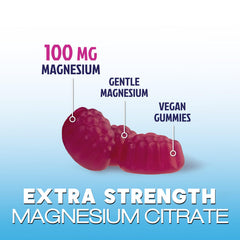 Adult taking daily magnesium citrate gummy
