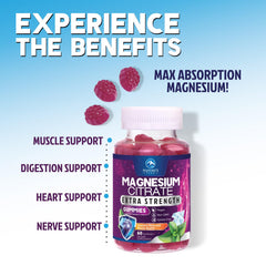Kid-friendly magnesium citrate gummies