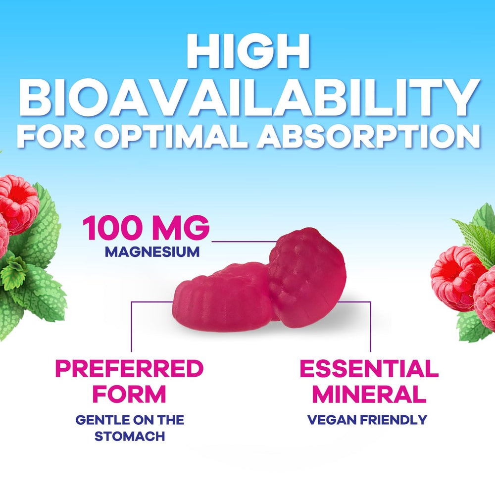 Adult-friendly magnesium citrate gummies bottle