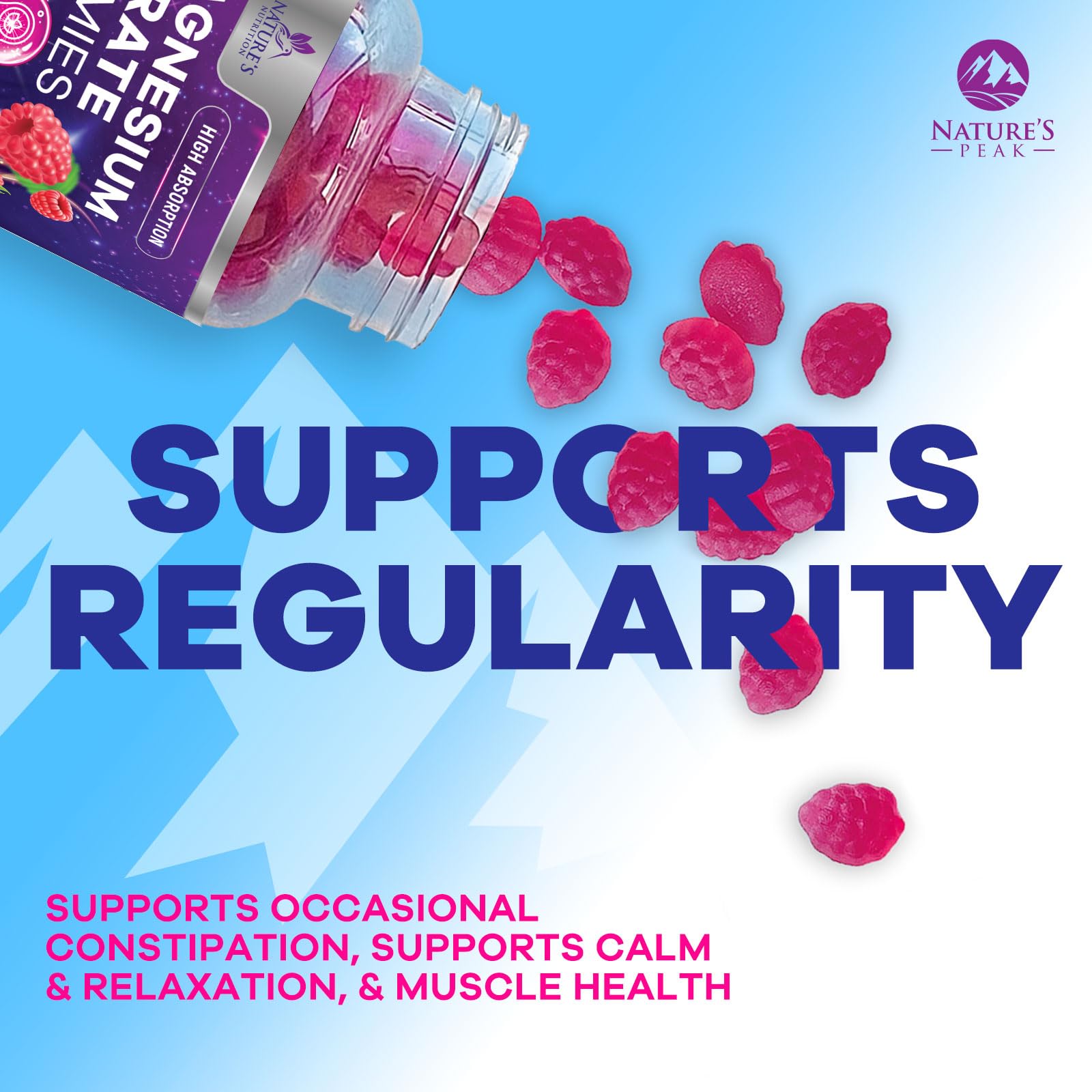 Gummies laid out to highlight daily wellness benefits