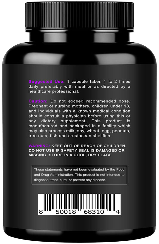 Close-up of a magnesium capsule in the vegan complex