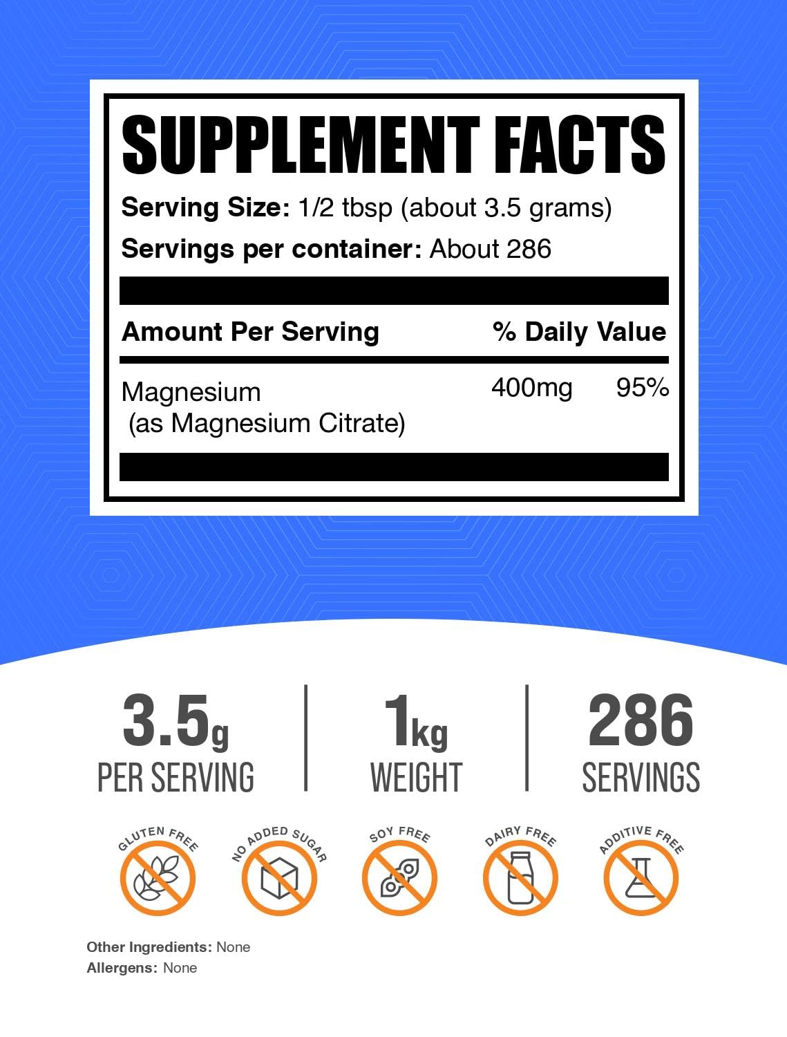 Magnesium Citrate powder designed for easy absorption