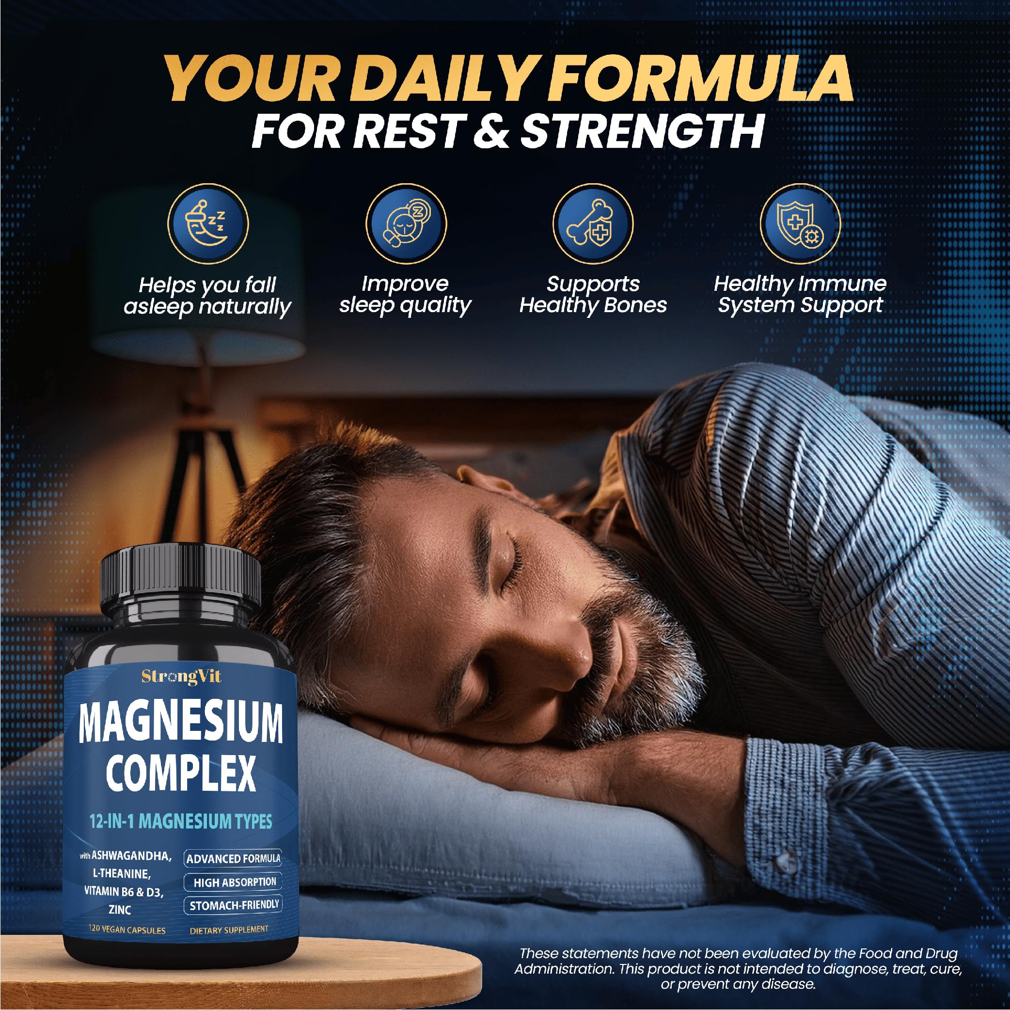 Capsules and bottle emphasizing high absorption