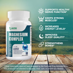 Heart health concept with magnesium supplement