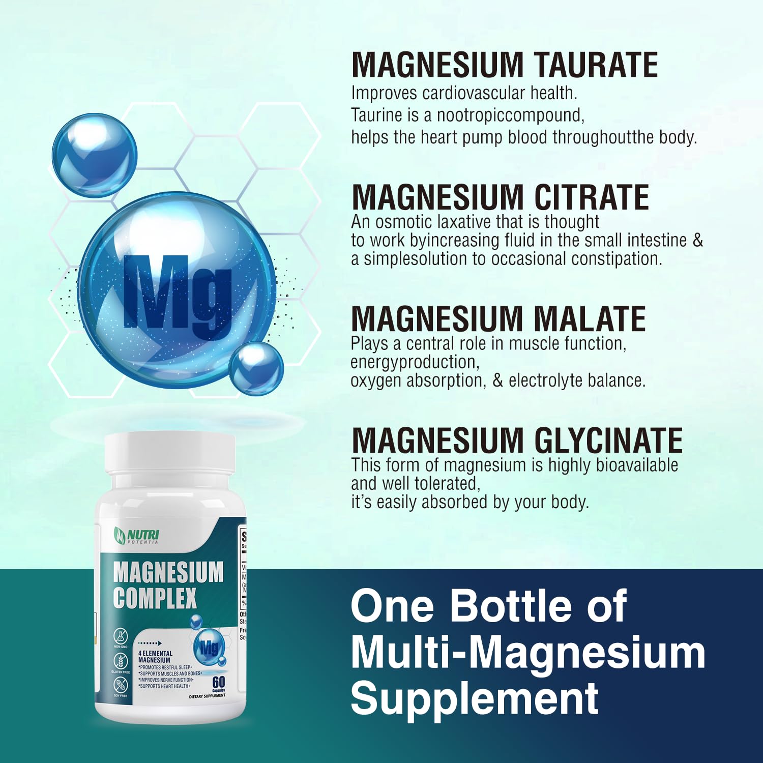 Vitamin B6 included for enhanced absorption