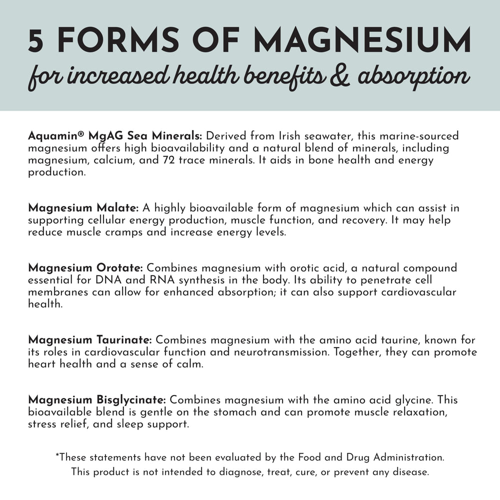 Magnesium bisglycinate form for gentle absorption