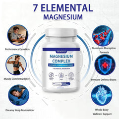 Close-up of magnesium glycinate, citrate, and malate ingredients