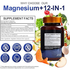Label highlighting 12 forms and 700mg per serving