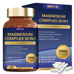 Magnesium Complex 700mg 12-in-1 bottle hero image