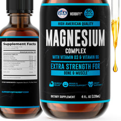 Magnesium Complex Drops bottle front with label