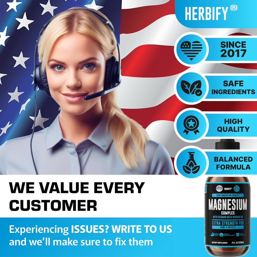 Made in USA seal on Magnesium Complex Drops bottle