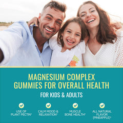 Close-up of pineapple-flavored magnesium gummies