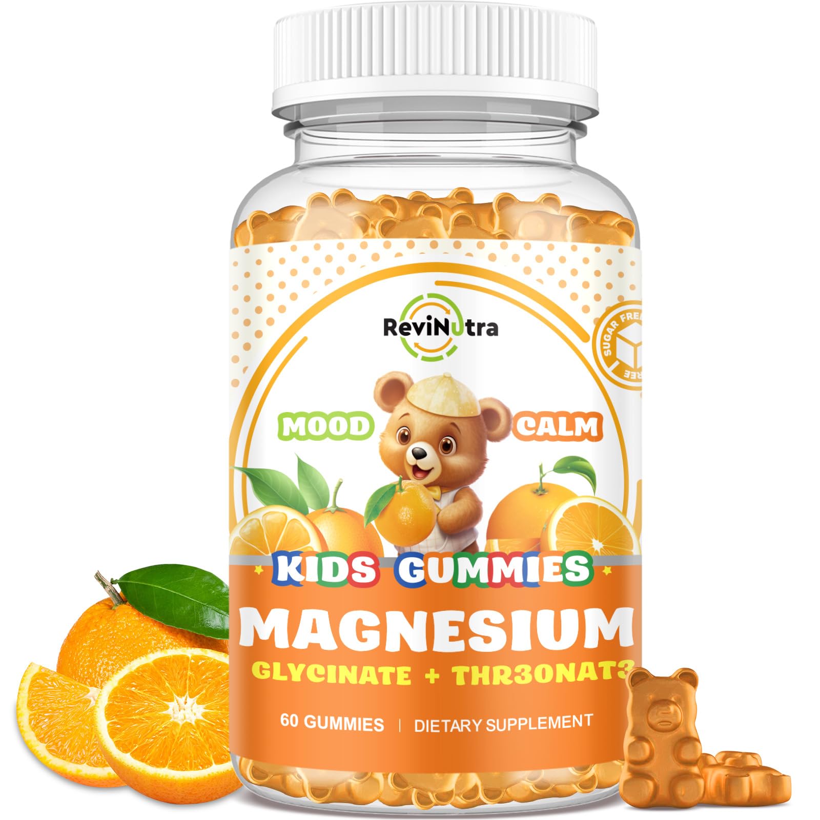 Magnesium Complex Gummies orange flavor 60-count packaging