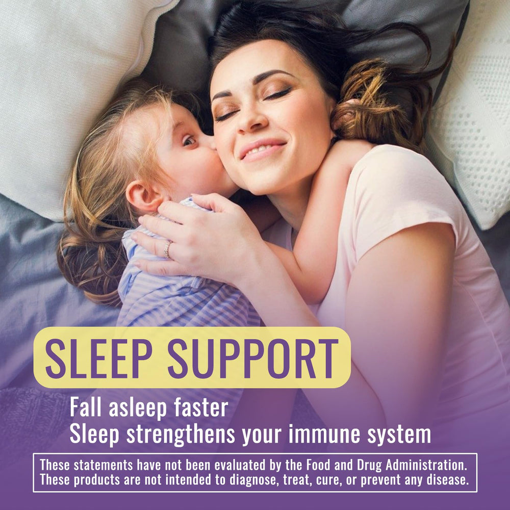 Relaxation and sleep support illustration for magnesium complex gummies