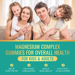 Ingredient panel showing magnesium glycinate, taurate, citrate, malate with calcium and zinc