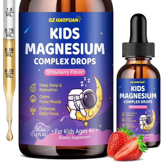 Magnesium Complex Liquid for Kids bottle with Strawberry flavor