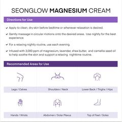 Hands applying magnesium cream to skin
