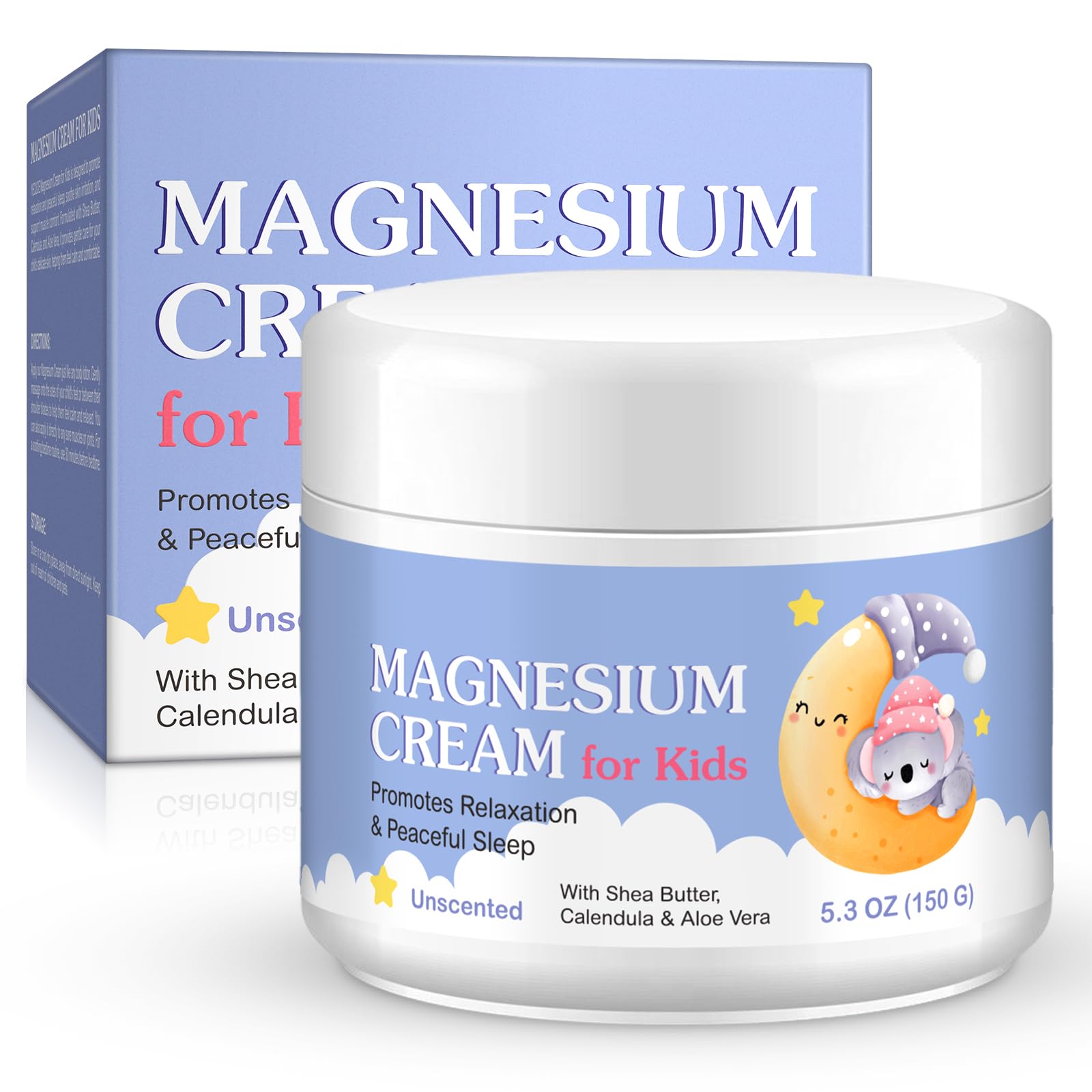 Nighttime use of magnesium cream for sleep support on a child