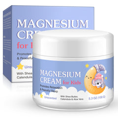 Nighttime use of magnesium cream for sleep support on a child