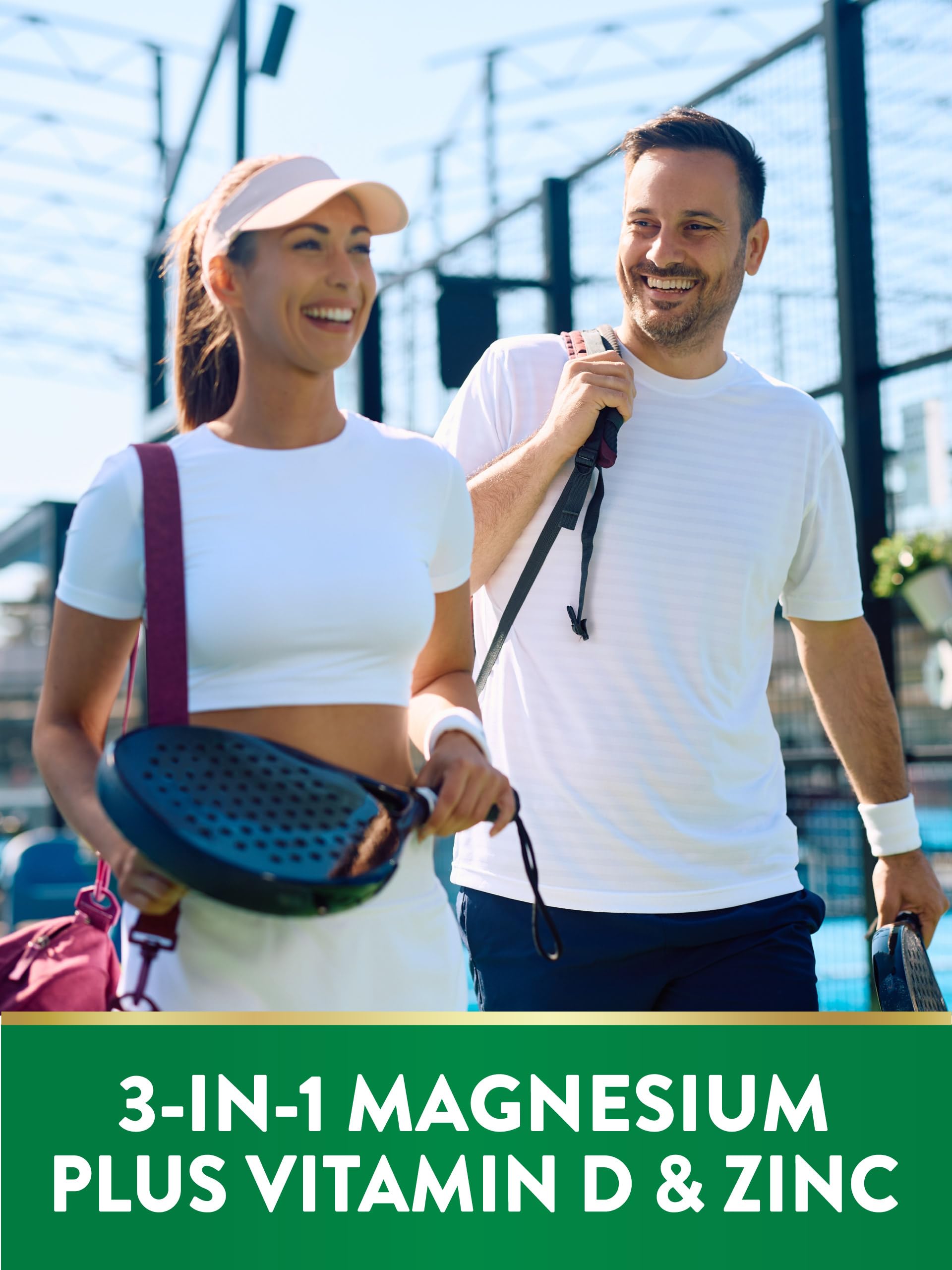 Magnesium with vitamin D3 and zinc vegetarian supplement
