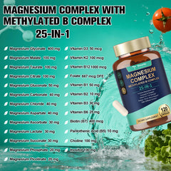 Graphic listing the 13 forms of magnesium included