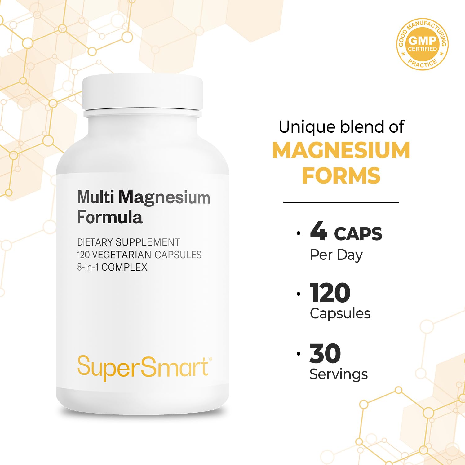 List of magnesium forms included: malate, citrate, glycerophosphate, bisglycinate, pidolate, taurinate, aspartate, arginate