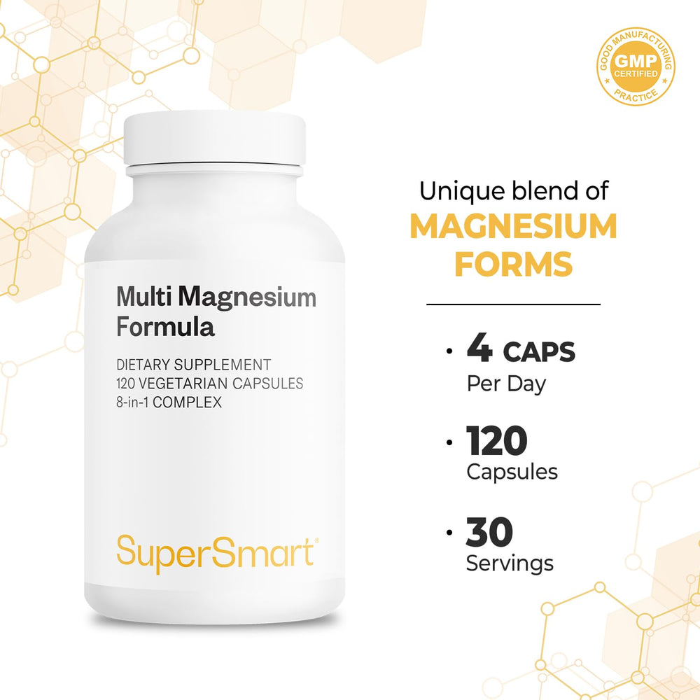 List of magnesium forms included: malate, citrate, glycerophosphate, bisglycinate, pidolate, taurinate, aspartate, arginate