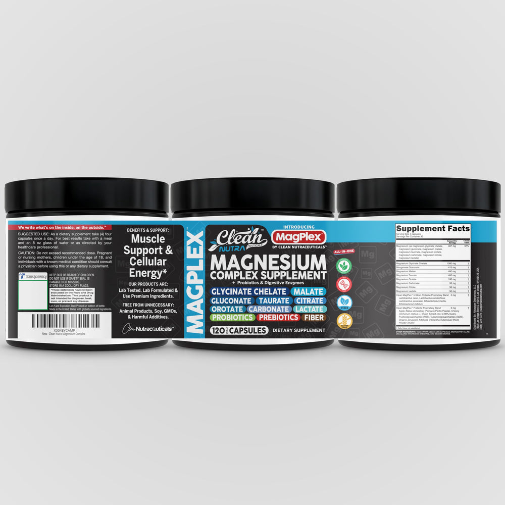 Magnesium glycinate 1000mg label detail