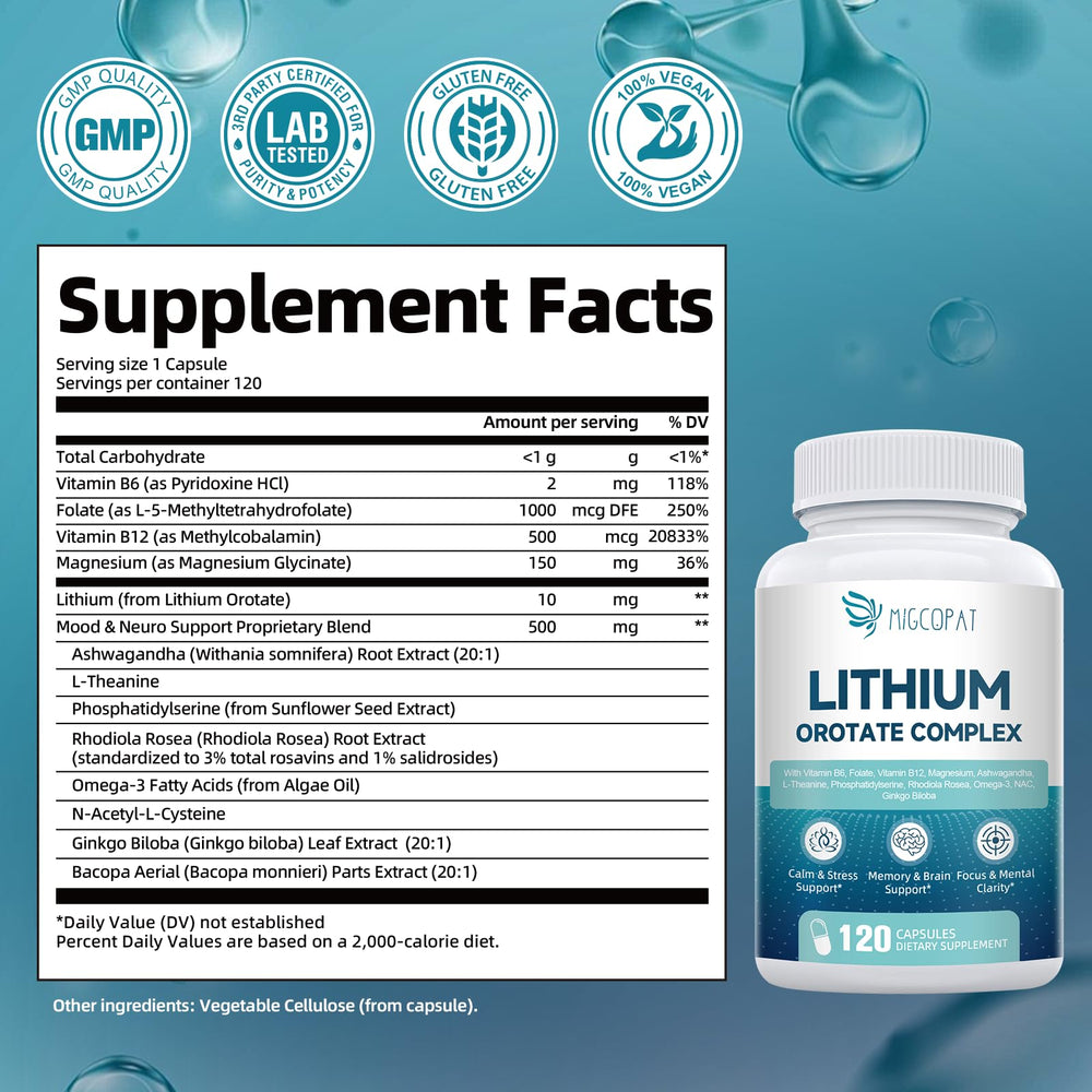 Magnesium Glycinate 150 mg per serving label