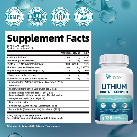 Magnesium Glycinate 150 mg per serving label