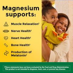 Close-up of Magnesium Glycinate 200 mg capsules in bottle