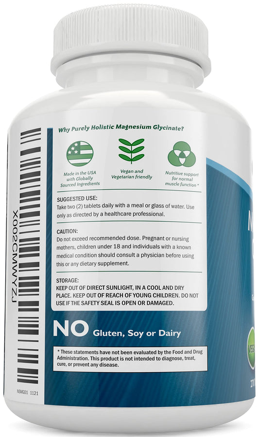 Side view of bottle label