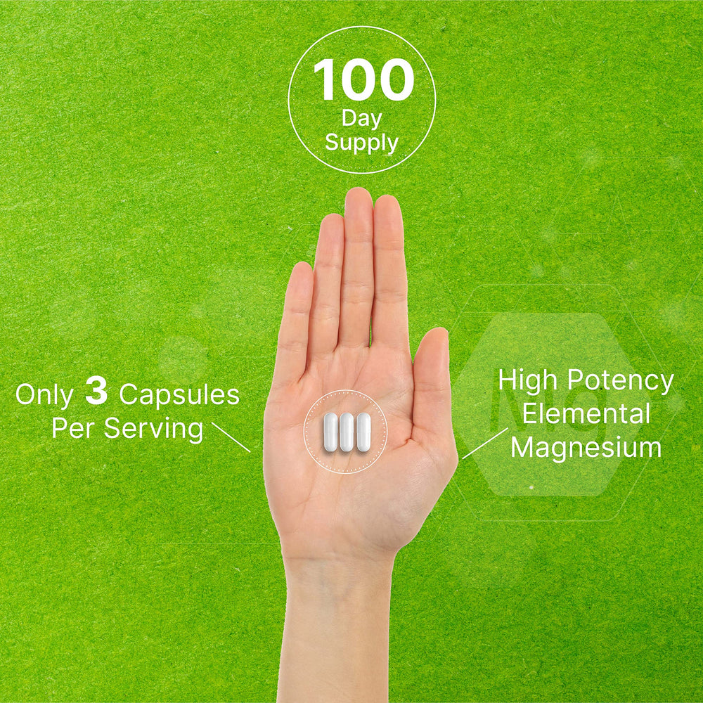 Swallowable magnesium glycinate capsules