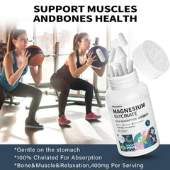 Active lifestyle wellness context with magnesium glycinate product