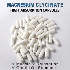 Product packaging and label details for magnesium glycinate 400 mg