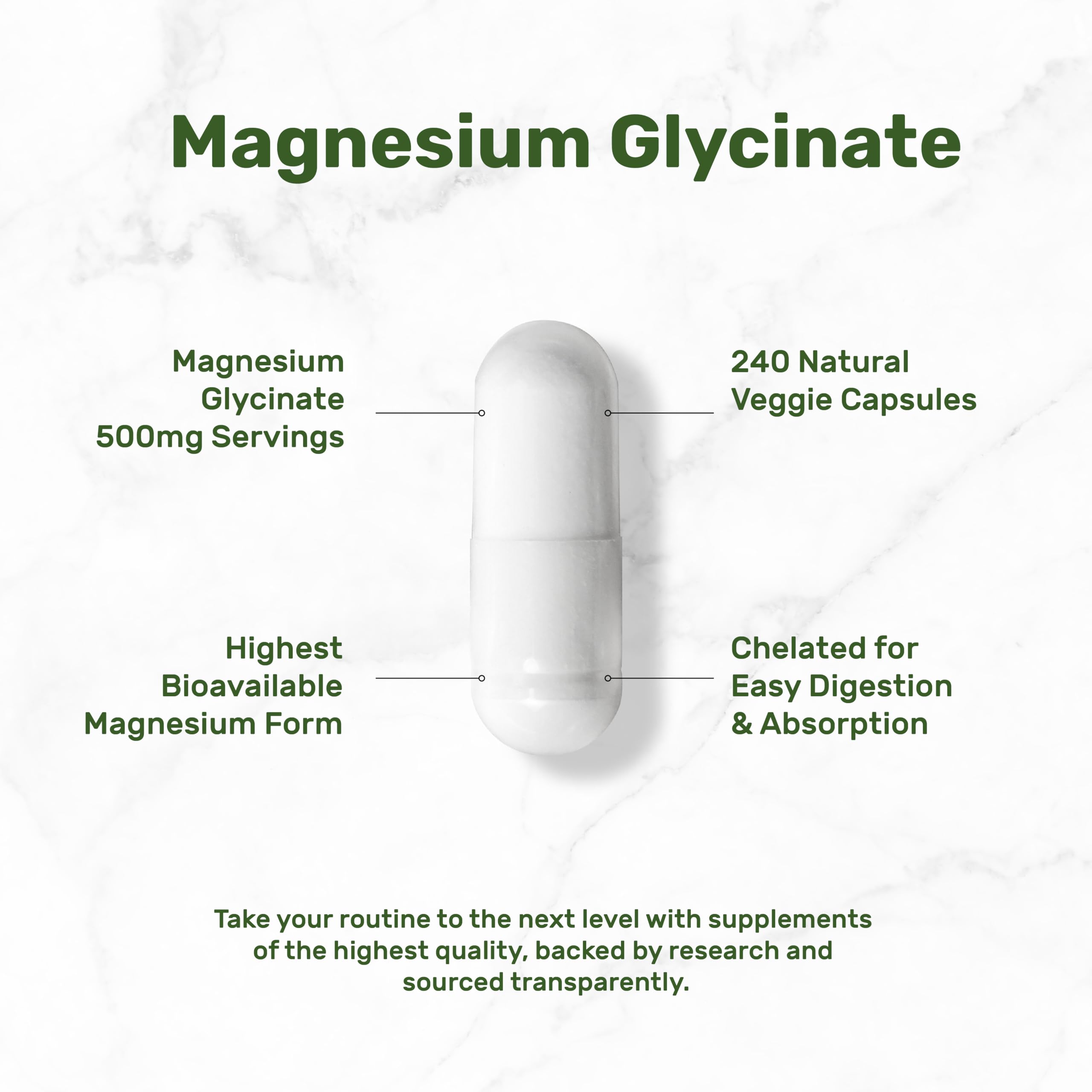Natural vegetarian capsule illustration