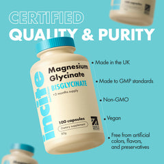 High-strength magnesium glycinate 500mg capsules