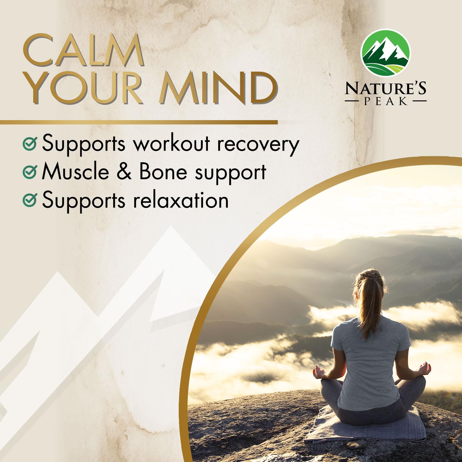 Nature's Sleep Support magnesium glycinate bottle