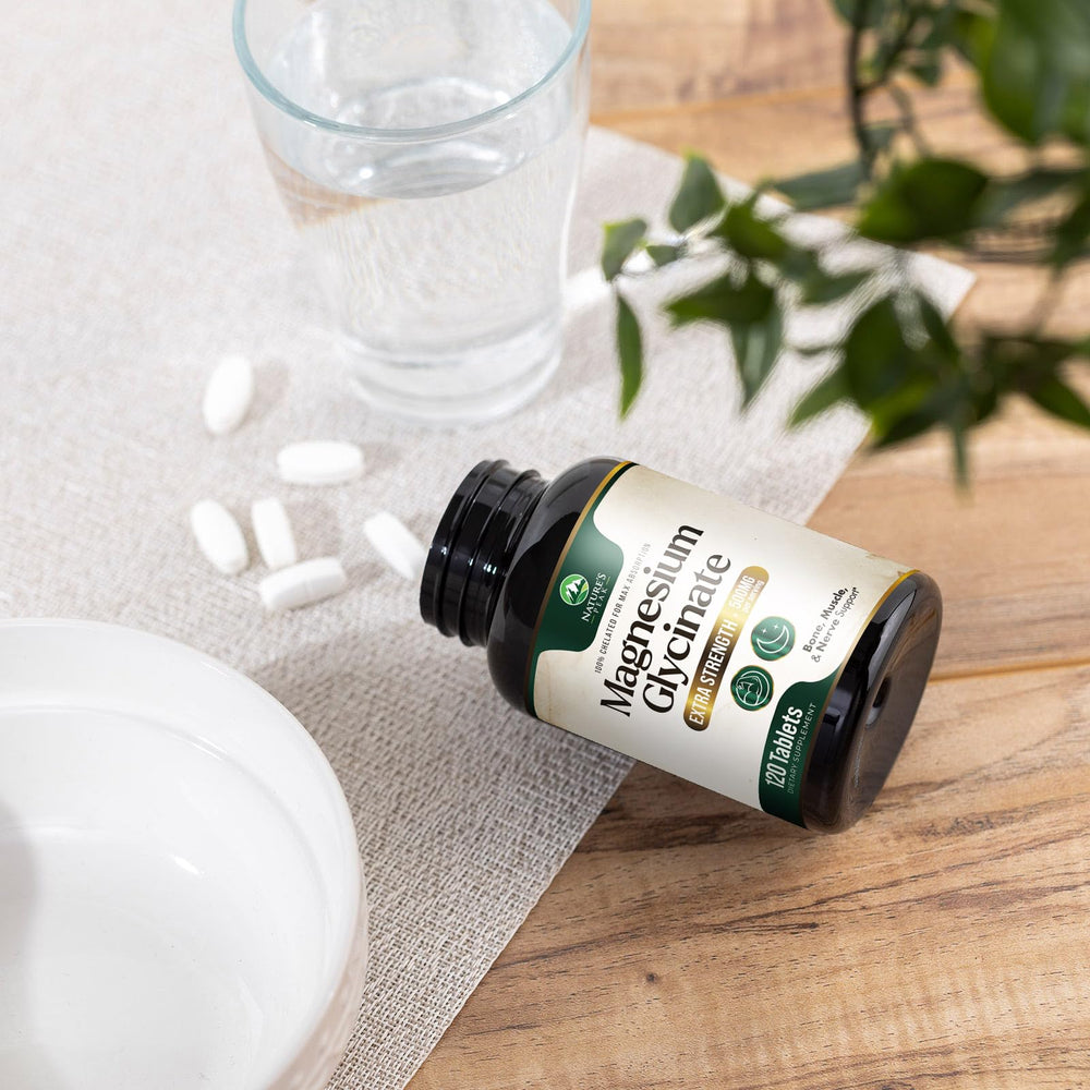 Vegan, non-GMO Magnesium Glycinate supplement packaging