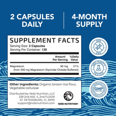 Sleep and relaxation benefits of magnesium glycinate
